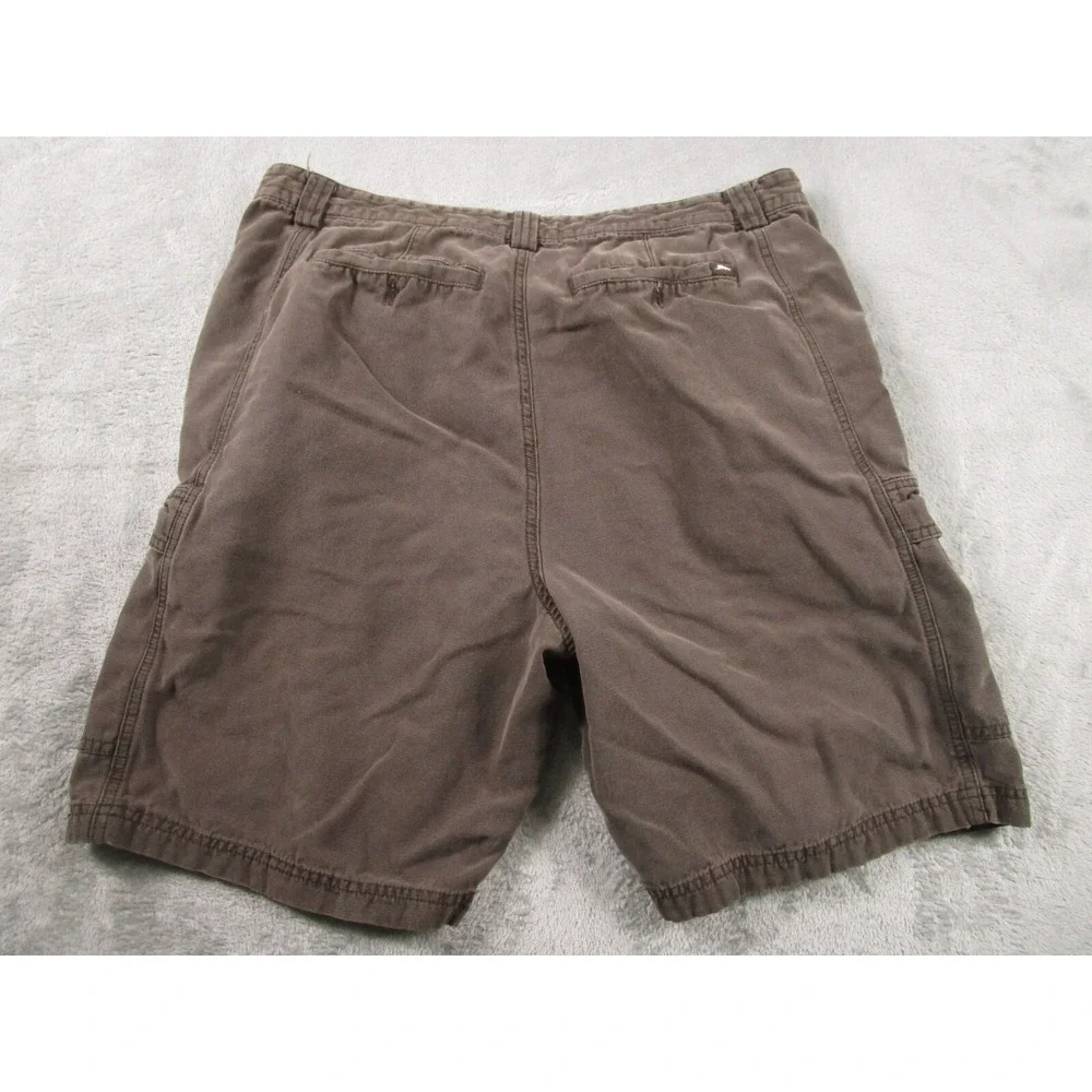 Tommy Bahama Shorts Mens 36 Brown Cargo Pockets Casual‎ Dad Distressed